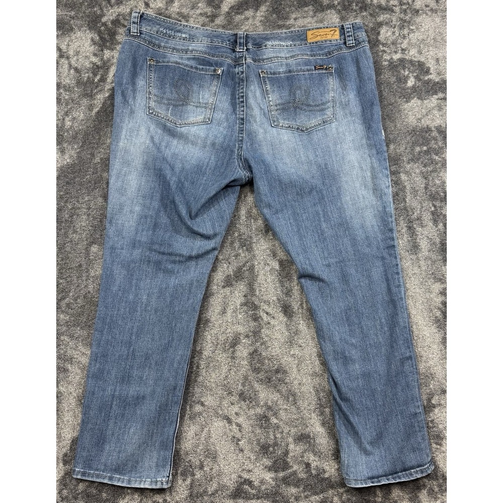 Seven7 Women's Jeans Classic Straight Denim Size 24 Inseam - Picture 7 of 12